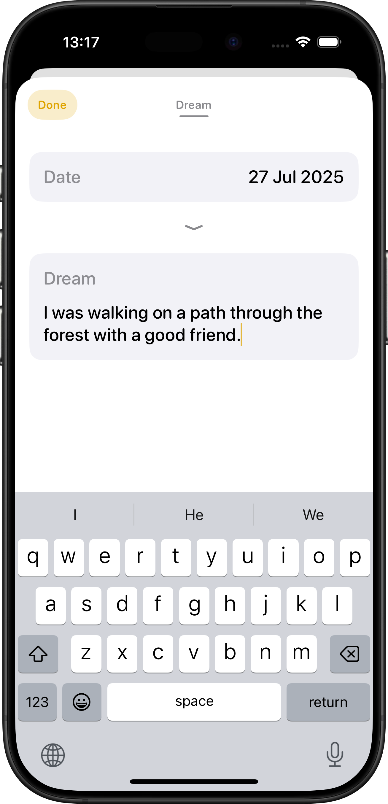 Drøm App Screenshot 2